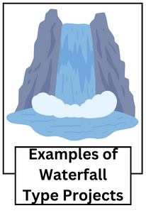 Examples of waterfall type projects in project management